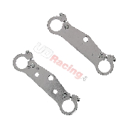 Gabelbrcke Tuning (Paar) fr pocket Replik R1, chrom