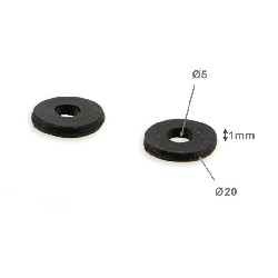2x Gummischeibe fr Verkleidung, Ersatzteile Pocket bike