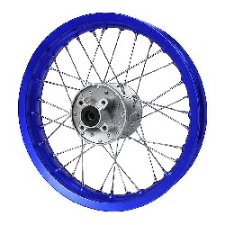 Felge hinten 12'', blau, für dirt bike (Typ 1)