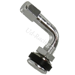 Ventil Winkel fr Schlauchlose Reifen (Chrom), Ersatzteile Baotian BT49QT-12