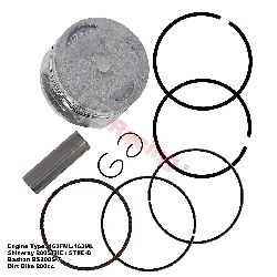 Kolben-Set 63.5mm fr Quad Bashan 200 ccm ( BS200S-7 ), Ersatzteile Bashan 200cc BS200S7