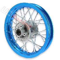 Felge hinten 12'' hellblau für dirt bike (Typ 1)