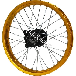 Felge vorn 14'', gold, fr dirt bike (Typ 2)