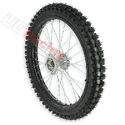 Rad vorn 19'', fr dirt bike AGB 30 - Schwarz