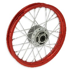 Felge vorn 14'', rot, fr dirt bike AGB27 (Typ 1)