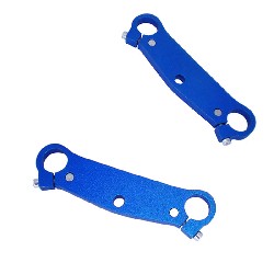 Gabelbrücke Tuning (Paar) für pocket bike, blau