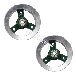 Vorderfelge f�r pocket quad Gr�n-Alu (typ 1), Pocket quad Teile