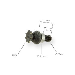 Ritzel verstrkt 8 Z kl. Teilung (metrisch)