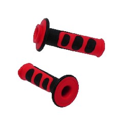 Griffe rutschfest dirt bike (rot / schwarz) Racing Pocket ZPF, Teile Pocket Bike ZPF