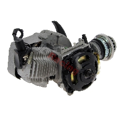 Motor 49 ccm + Anlasser alu + Filter Racing (Typ 2) für pocket supermotard