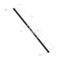 St��elstange Shineray Quad 250 ccm ST-9E (L: 151 mm), Ersatz Shineray 250 STIXE ST9E