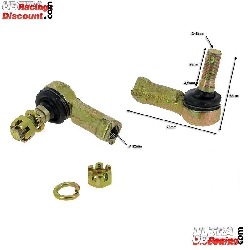Spurstangenk�pfe + Schraubenmuttern f�r Teile ATV 350cc F3, Teile ATV SPY350F3