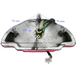 R�cklicht f�r Motorroller Baotian BT49QT-7, Ersatzteile Baotian BT49QT-7
