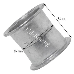 Vorderfelge f�r pocket quad Gr�n-Alu (typ 1), Pocket quad Teile