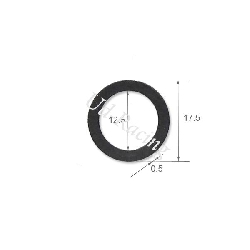 Federsitz f�r Quad Shineray 250 ccm ST-9E (� 17.5), Ersatz Shineray 250 STIXE ST9E
