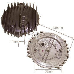Nockenwellenrad-Abdeckung f�r Motor Quad Bashan BS300S-18, Ersatz Quad Bashan 300cc BS300S18