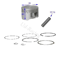 Kolben-Set f�r dirt bike 250 ccm (Typ 3), Ersatzteile Dirt bike
