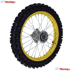 Rad vorn 14'', gold, f�r dirt bike AGB29, Ersatzteile Dirt bike