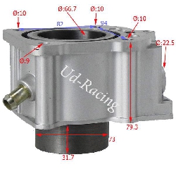 Zylinder Quad Shineray 250 ccm ST-9E (Typ 2), Ersatz Shineray 250 STIXE ST9E