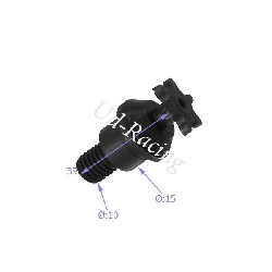 Ritzel pocket bike verst�rkt 6 Z�hne kl. Teilung TF8 (Typ I), Ersatzteile Pocket bike