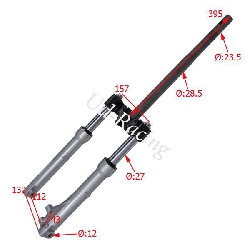 Gabel f�r Baotian Motorroller BT49QT-9, Ersatzteile Baotian BT49QT-9