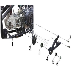 Erhaltungsscheibe f�r Ritzel Shineray Quad 200 ccm (Typ 2, XY200ST-6A), Ersatzteile Shineray 200 ST6A