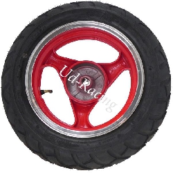 Rad hinten komplett f�r Jonway Skooter 50 ccm(rot), Teile Motorroller Jonway