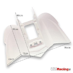 Spo�ler hinten f�r Quad Shineray  250ccm ST-9C - WEISS, Ersatzteile Shineray 250 ST9C